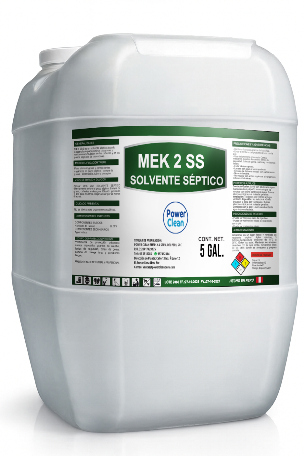 MEK2SS SOLVENTE SEPTICO