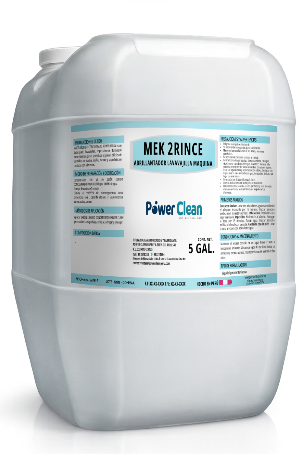 MEK2RINCE ABRILLANTADOR MAQUINA LAVAVAJILLA